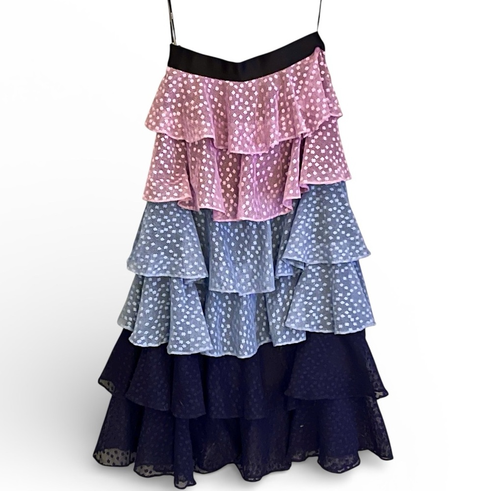 Gracia Tiered Lace Ruffle Maxi Skirt